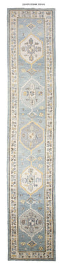 3x17 Modern Oushak Area Runner Rug