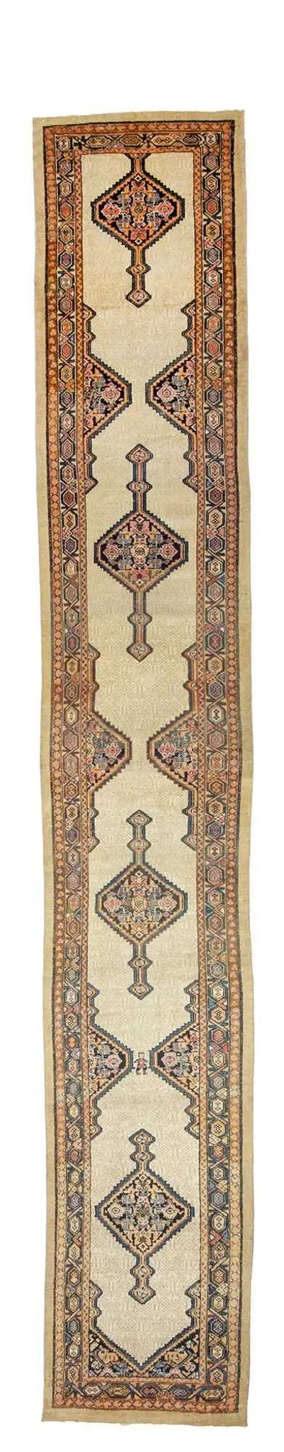 3x17 Old & Vintage Turkish Area Runner