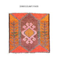 3x3 Old & Vintage Turkish Area Rug