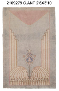 3x4 Old & Vintage Turkish Area Rug