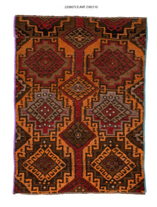 3x4 Old & Vintage Turkish Area Rug