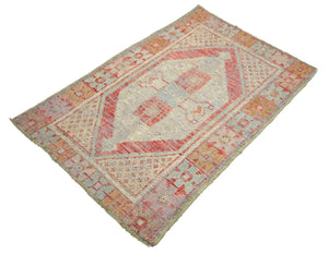 3x4 Old & Vintage Turkish Area Rug