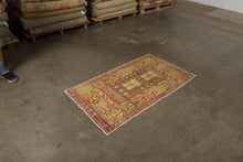3x5 Colorful Vintage Turkish Area Rug