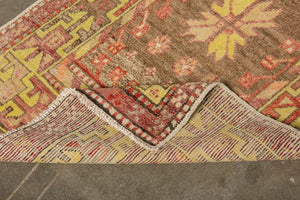 3x5 Colorful Vintage Turkish Area Rug