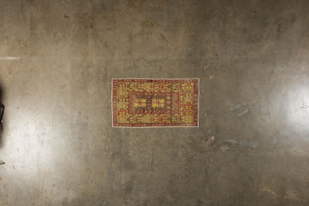 3x5 Colorful Vintage Turkish Area Rug