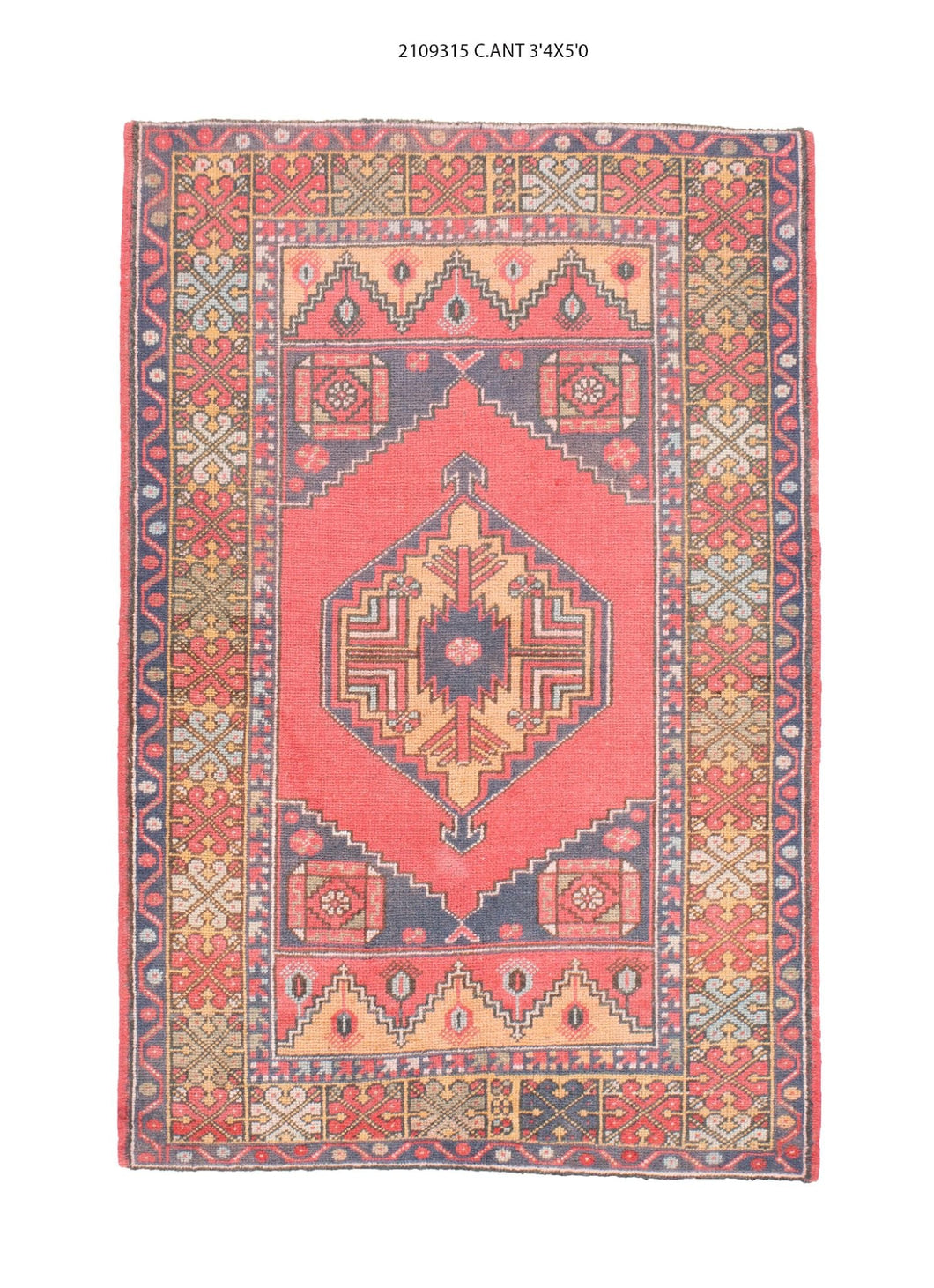 3x5 Old & Vintage Turkish Area Rug
