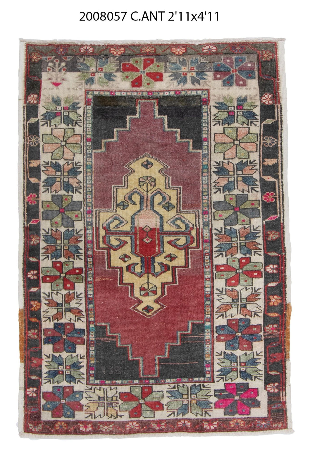3x5 Old & Vintage Turkish Area Rug