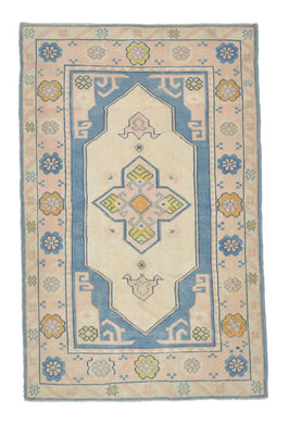 3x6 Colorful Old & Vintage Turkish Area Rug