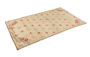 3x6 Colorful Vintage Turkish Area Rug