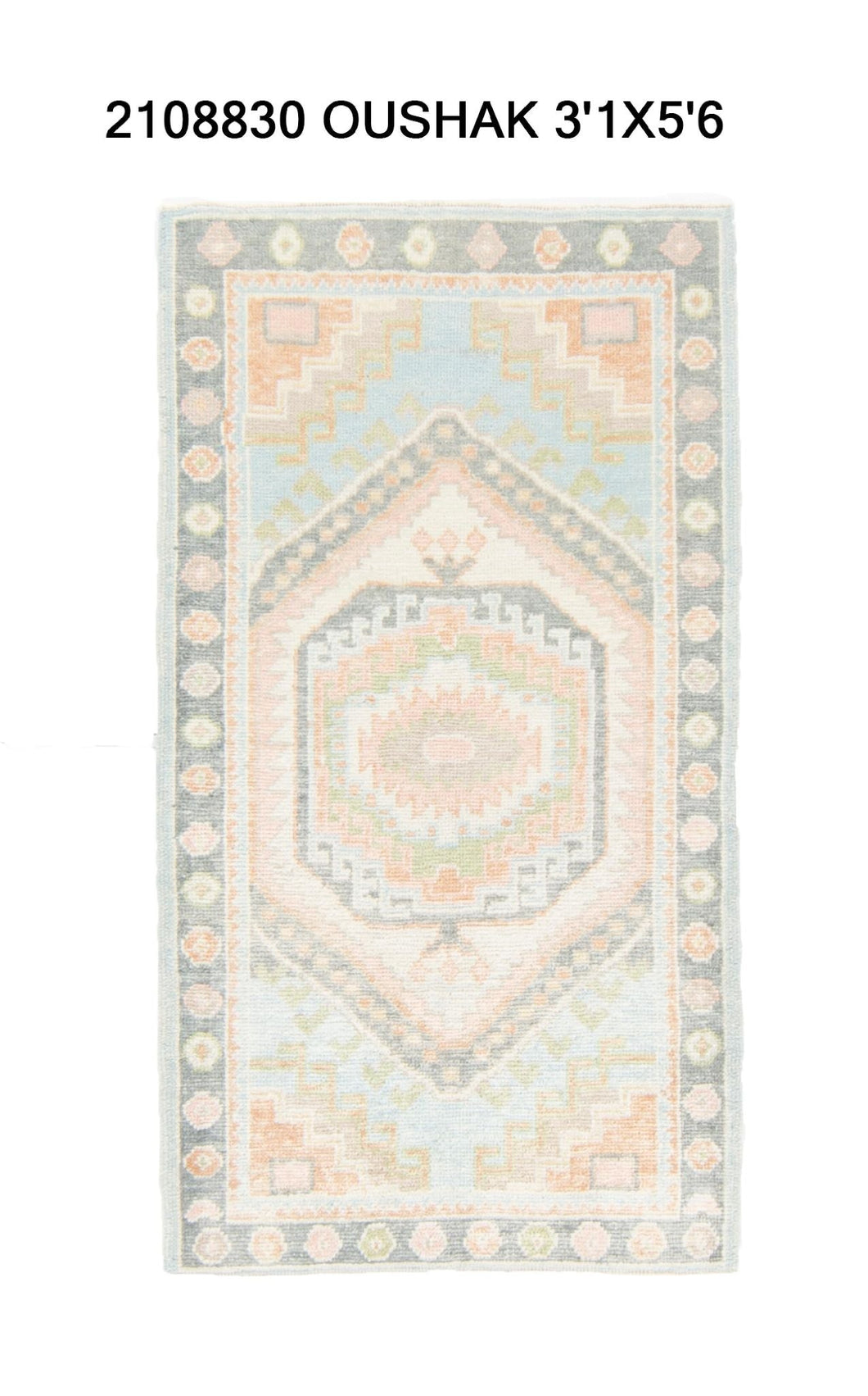 3x6 Modern Oushak Area Rug