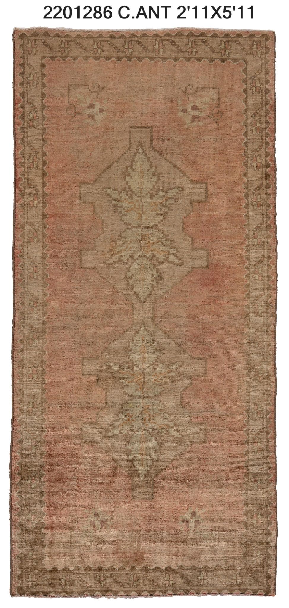3x6 Old & Vintage Turkish Area Rug