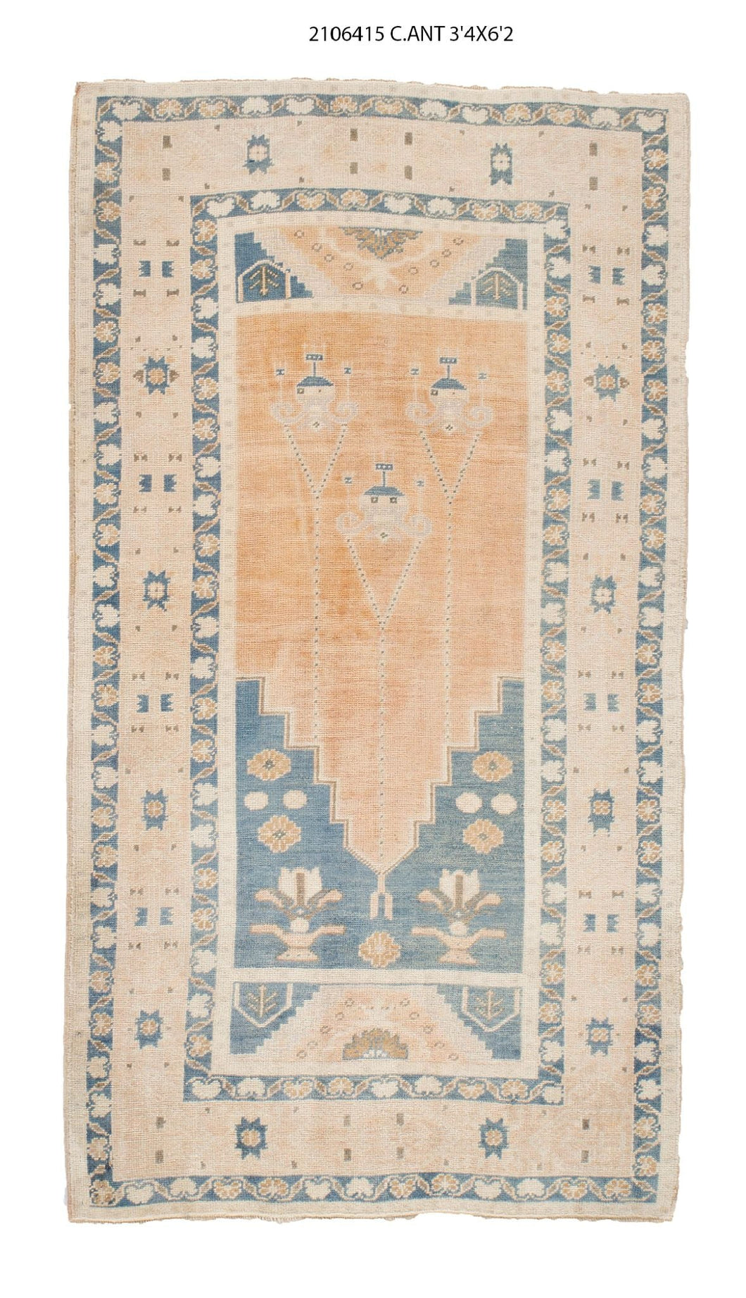 3x6 Old & Vintage Turkish Area Rug