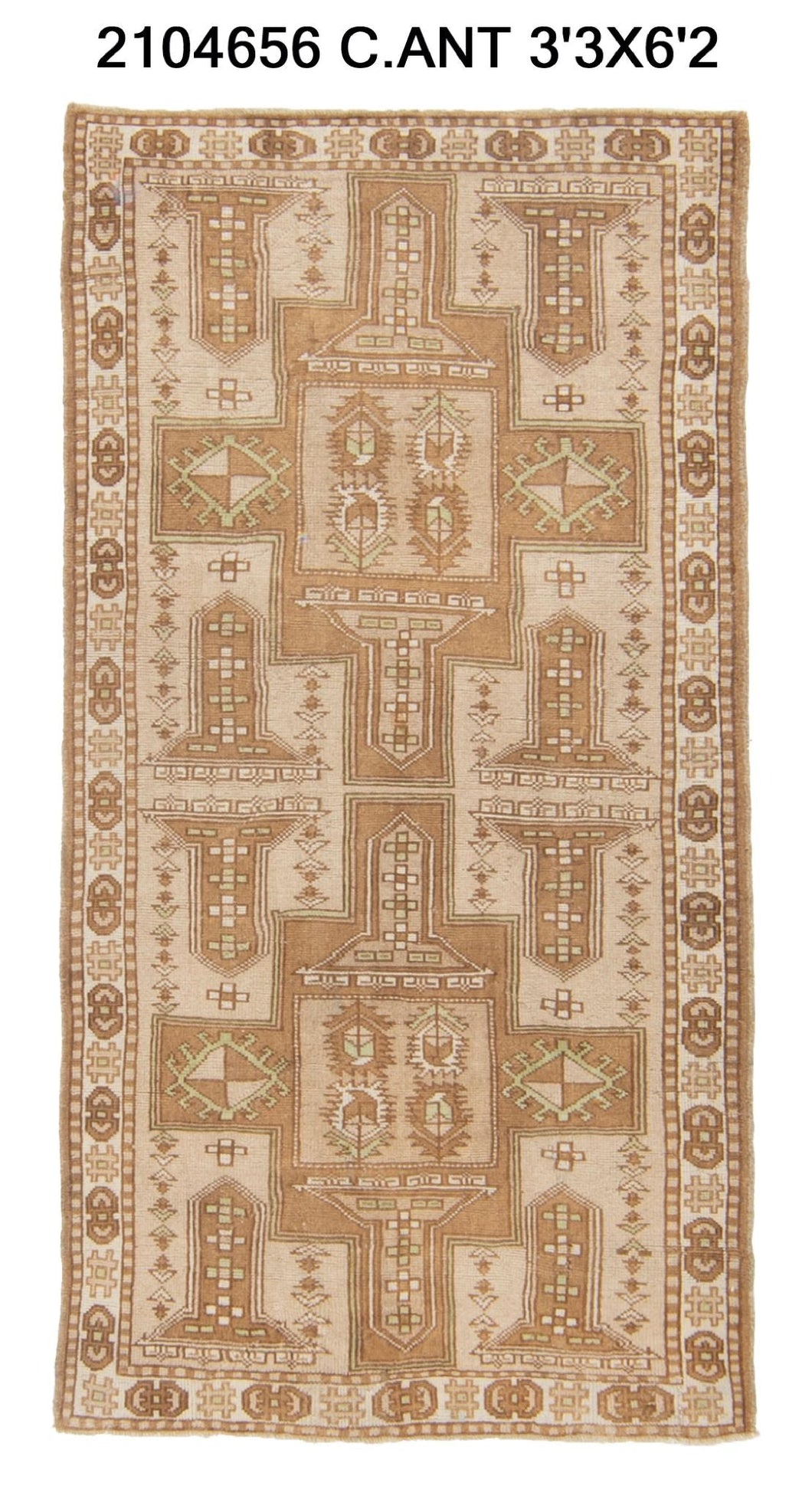 3x6 Old & Vintage Turkish Area Rug
