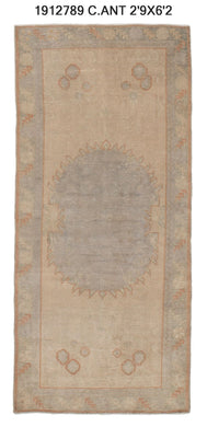 3x6 Old & Vintage Turkish Area Runner Rug