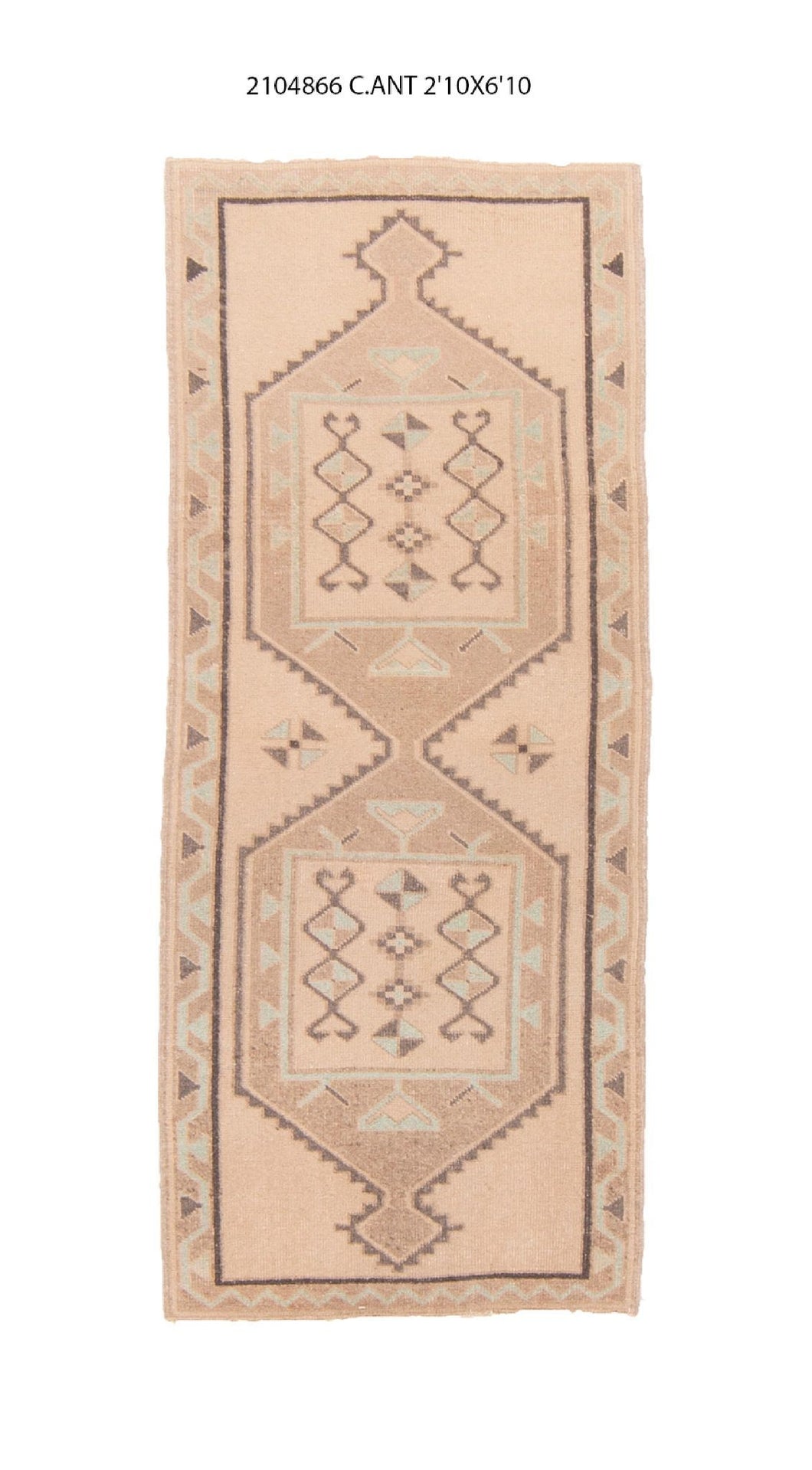 3x6 Old & Vintage Turksih Area Rug