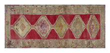 3x7 Colorful Old & Vintage Turkish Area Rug