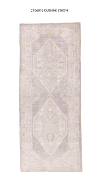 3x7 Modern Oushak Area Runner Rug