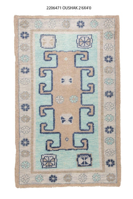 3x74 Modern Oushak Area Rug