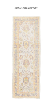 3x8 Modern Oushak Area Runner Rug