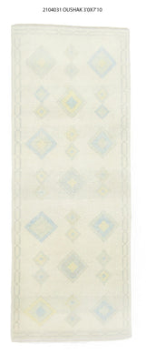 3x8 Modern Oushak Area Runner Rug