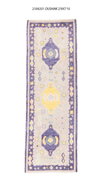3x8 Modern Oushak Area Runner Rug