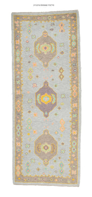 3x8 Modern Oushak Area Runner Rug