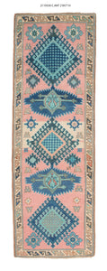 3x8 Old & Vintage Turkish Area Runner Rug