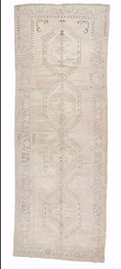 3x9 Colorful Vintage Turkish Runner Rug