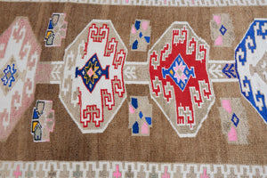 3x9 Old & Vintage Turkish Area Runner Rug
