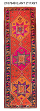 3x9 Old & Vintage Turkish Area Runner Rug
