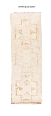 3x9 Old & Vintage Turkish Area Runner Rug