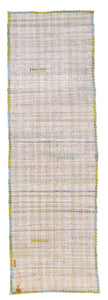 3x9 Yellow Vintage Turkish Runner Rug