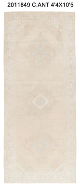 4x10 Old & Vintage Turkish Area Rug