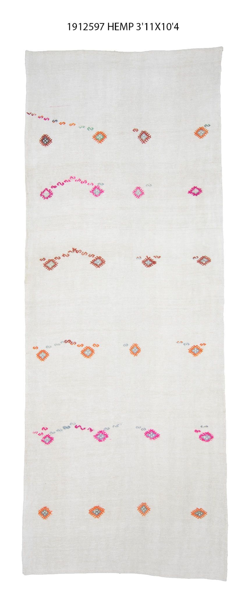 4x10 Old & Vintage Turkish Area Runner Rug