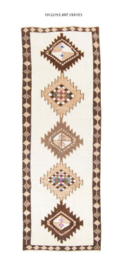 4x10 Old & Vintage Turkish Area Runner Rug