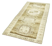 4x11 Colorful Old & Vintage Turkish Runner Rug