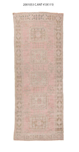 4x11 Old & Vintage Turkish Area Rug