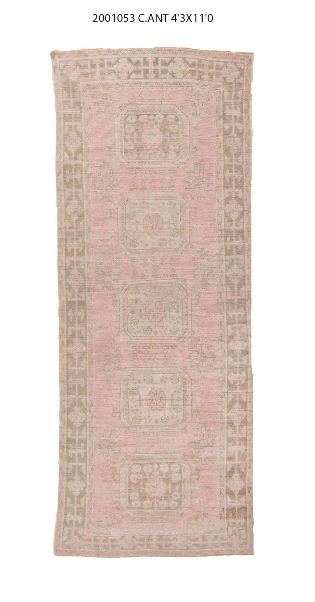 4x11 Old & Vintage Turkish Area Rug