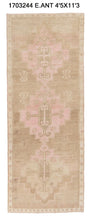 4x11 Old & Vintage Turkish Area Runner Rug