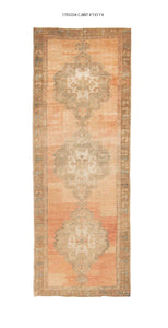 4x11 Old & Vintage Turkish Area Runner Rug