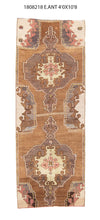 4x11 Old & Vintage Turkish Area Runner Rug