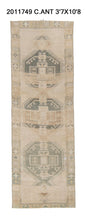 4x11 Old & Vintage Turkish Area Runner Rug