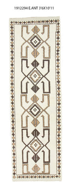 4x11 Old & Vintageturkish Area Runner Rug