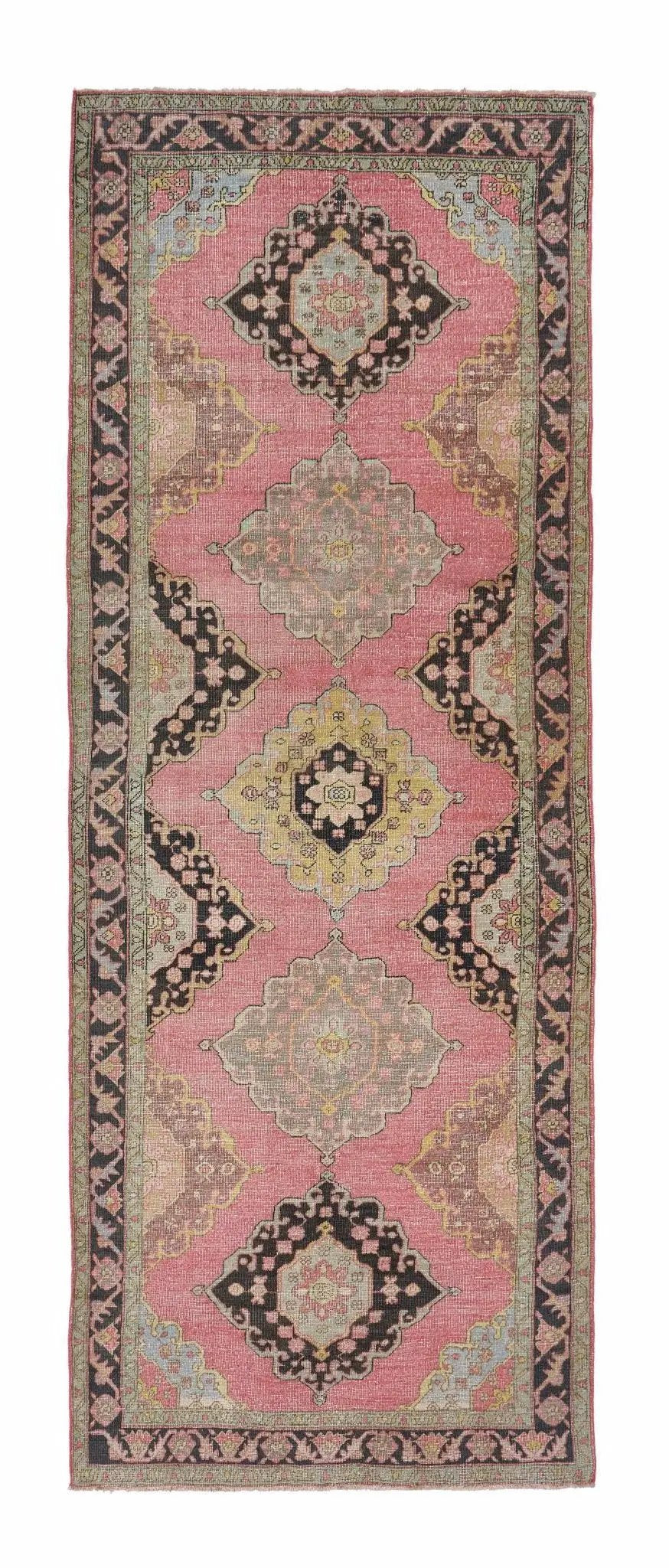 4x13 Old & Vintage Turkish Area Rug