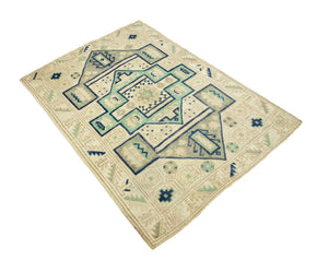 4x5 Old & Vintage Turkish Area Rug