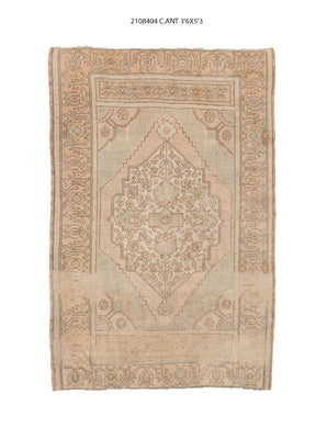 4x5 Old & Vintage Turkish Area Rug