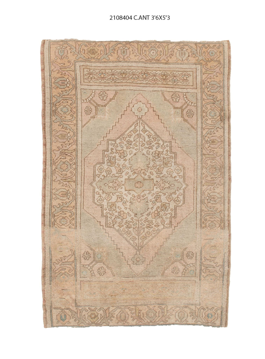 4x5 Old & Vintage Turkish Area Rug