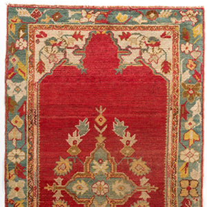 4x6 Colorful Vintage Oushak Area Rug