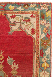 4x6 Colorful Vintage Oushak Area Rug