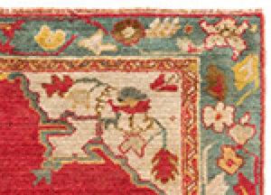 4x6 Colorful Vintage Oushak Area Rug